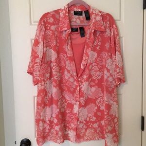 Liz Claiborne Studio Blouse With Attached Tank